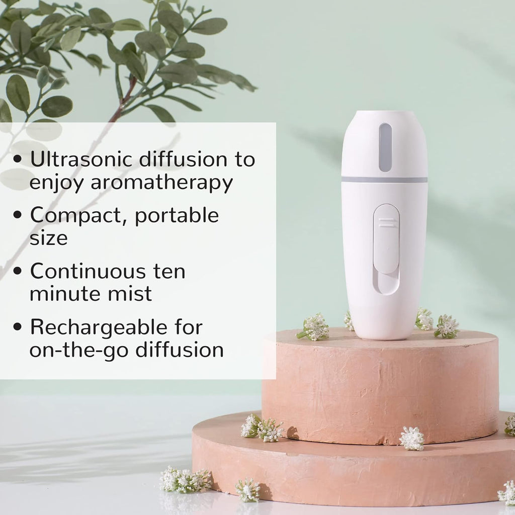 Plant Therapy Mini Portable Diffuser for Essential Oils, Rechargeable USB, Cordless M97691