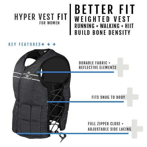 Hyper Vest FIT women weighted vest 10 lbs adjustable I203955