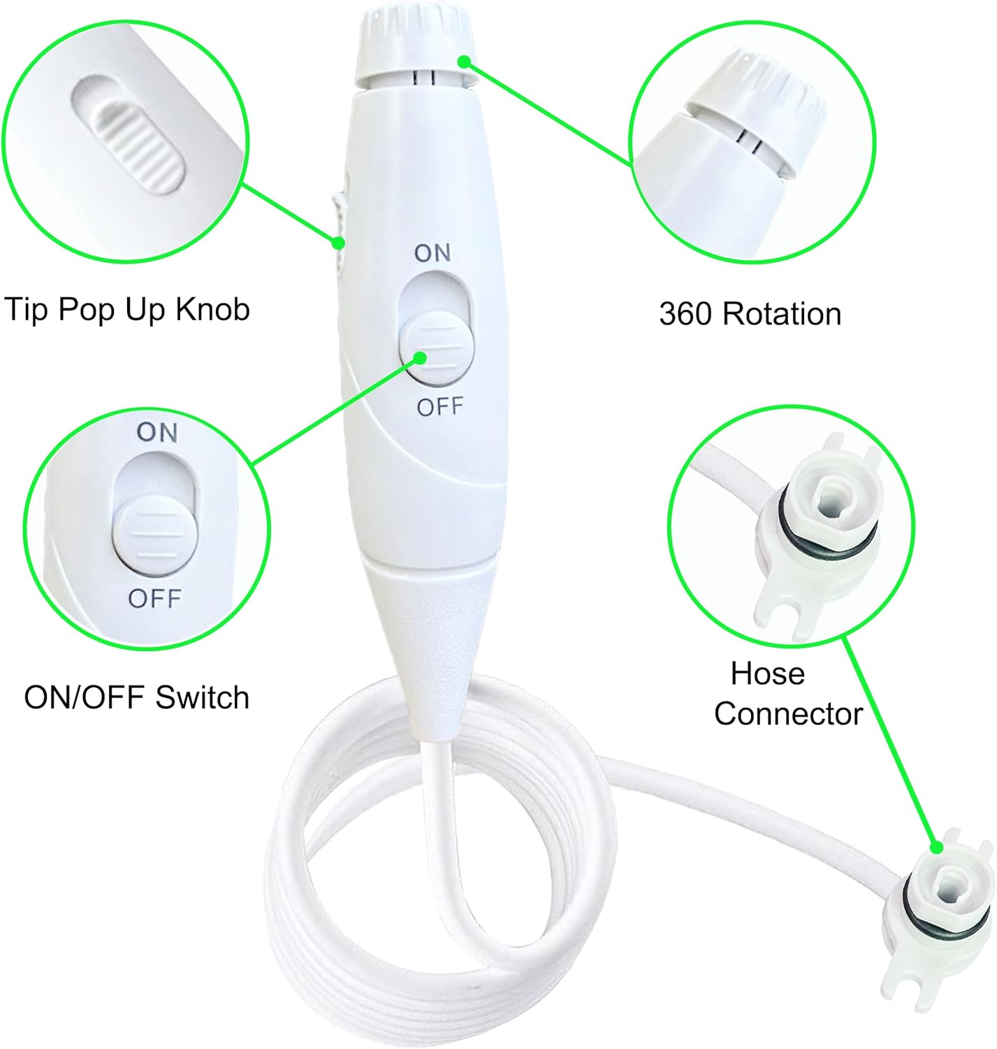 Waterpik Water Flosser Replacement Hose and Handle Parts I81617