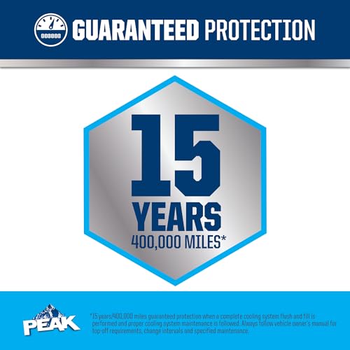 PEAK OET Extended Life Blue Antifreeze/Coolant for Asian Vehicles, 1 Gal. U2143