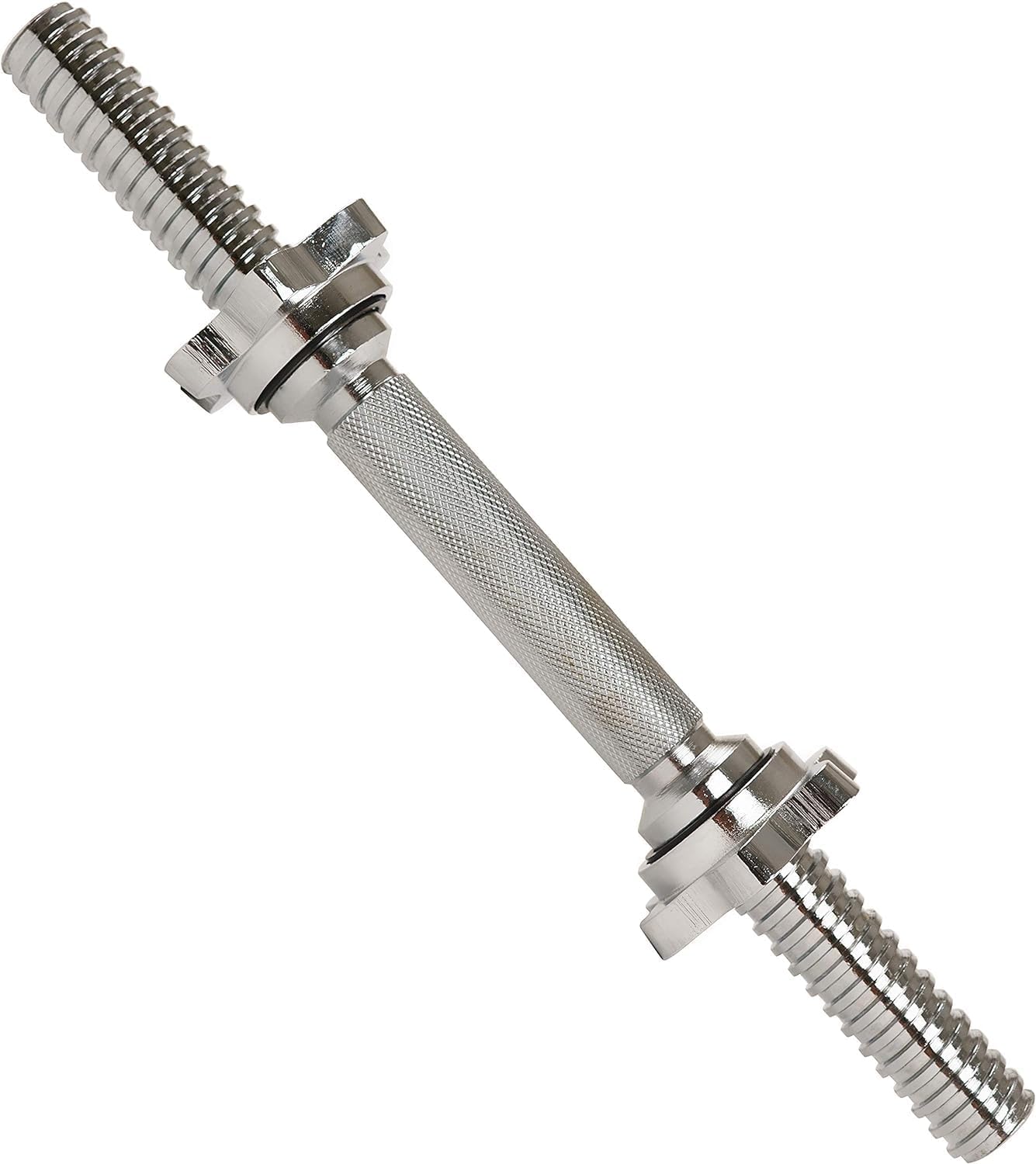 Sunny Health & Fitness 14" Threaded Chrome Dumbbell Bar Pair Z67078