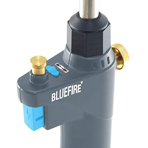 BLUEFIRE BTS-8090 Auto ON/OFF Gas Welding Torch Head for MAPP/Propane 1lb Bottle C964
