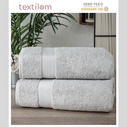 TEXTILOM 6 Pcs Bath Towel Set – 100% Turkish Cotton, Green O77452
