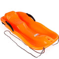 Toboggan Snow Sled Slippery Racer Downhill Sprinter Plastic Cold-Resistant Toboggan Snow Sled with Pull Rope and Handles Winter Skiing Sled Suitable for Boys Girls Or Adults