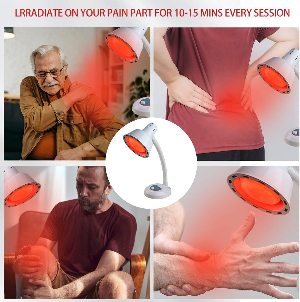 Red Light Therapy Lamp 660nm 850nm 940nm Infrared for Body Pain and Skin T2575