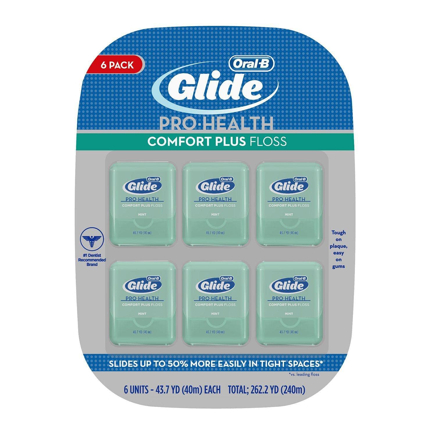 Oral-B Glide PRO-HEALTH Comfort Plus Floss, 6 Count