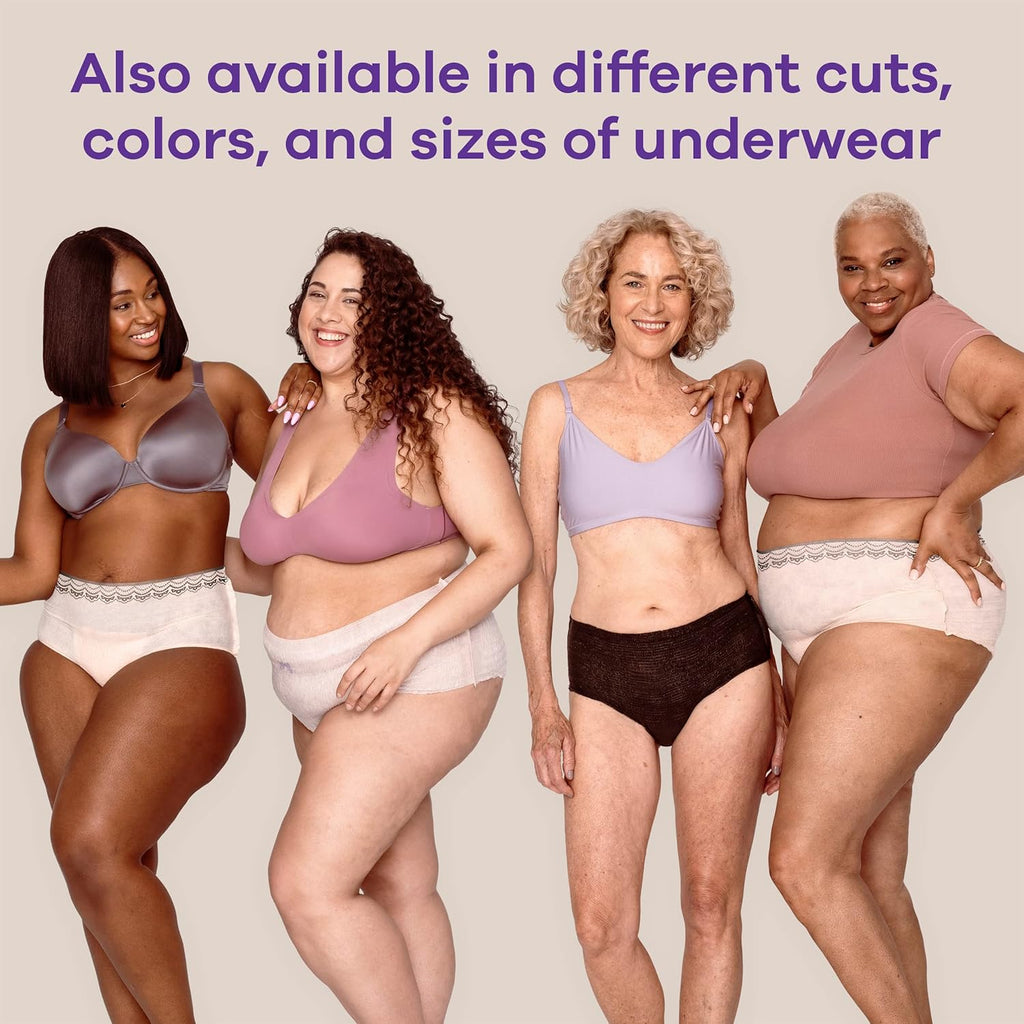 Always Discreet Maximum Incontinence & Postpartum Underwear for Women, Large, 28 Count L77626