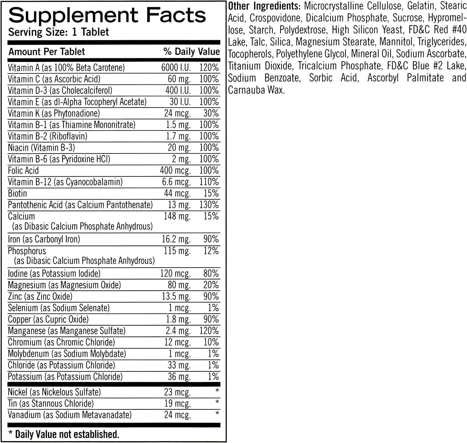 Geritol Complete Tablets 100 Count (Pack of 4) F8152