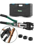 Copper Tube Fitting Crimping Tool Copper Pipe Crimper Press with 1/2" 3/4" and 1" Jaw for ProPress Copper Fitting-Manufactured,Pipe Press Copper Crimp Tool (1/2" 3/4" 1" Crimping Tool)