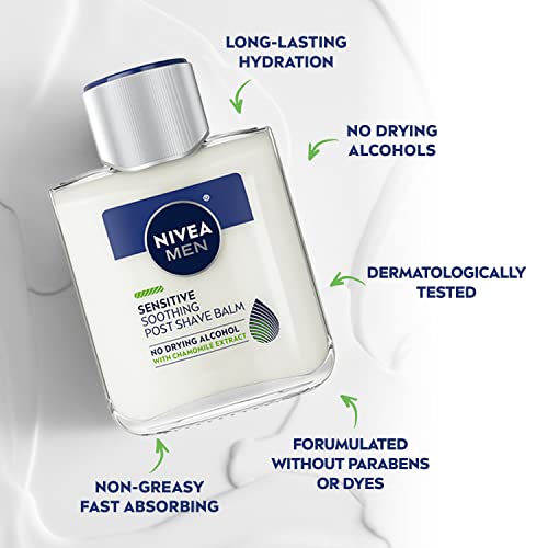 NIVEA MEN Sensitive Post Shave Balm with Vitamin E, 3.3 Fl Oz Z248