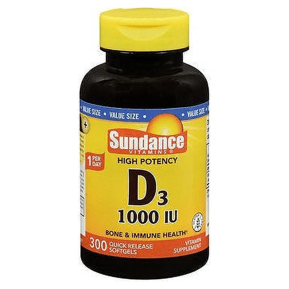Sundance Vitamin D3 1000 IU 300ct, 4-Pack X750