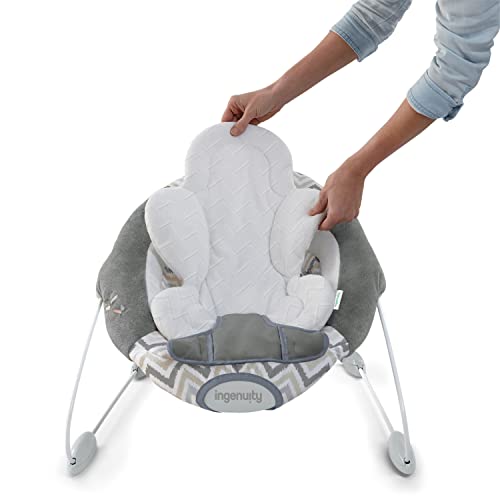 Ingenuity SmartBounce Automatic Baby Bouncer Seat with White Noise, 0-6 Months, Up to 20 lbs B12396