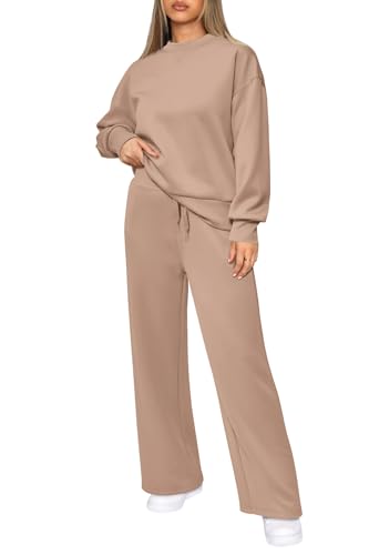 PRETTYGARDEN Women's 2 Piece Lounge Set Long Sleeve Top and Pants X961013