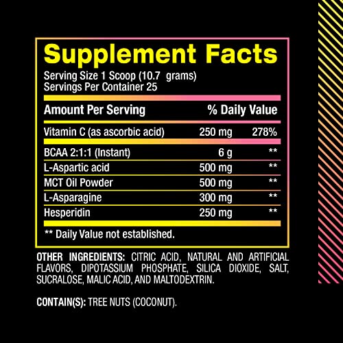 BPI Sports BCAA Pump - BCAA Powder Intra Workout Drink, Lemon Squeeze, 25 Servings O30876