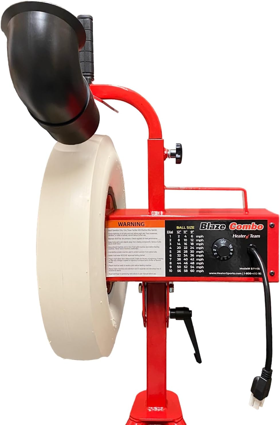Heater Team Sports BLAZE Pitching Machine for Baseball & Softball Training M42220