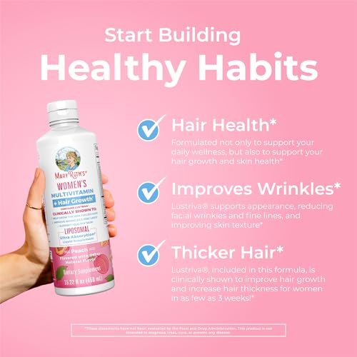 MaryRuth Organics Women's Multivitamin with Biotin, 15.22 Fl Oz F926