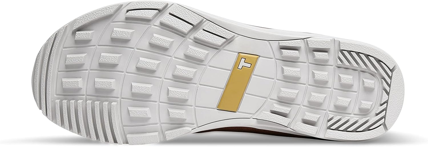 TRUE linkswear Original 1.2 Men's Golf Shoes, Soft White/Brown, Size 9 D816