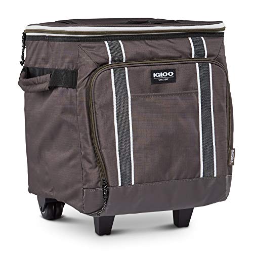 Igloo Large Portable Insulated Soft Cooler with Rolling Wheels Z132192