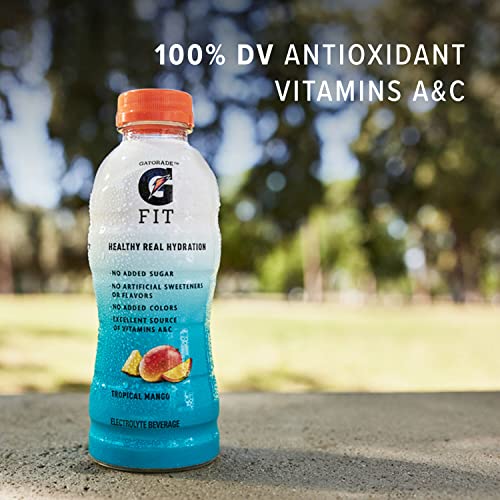 Gatorade Fit Electrolyte Beverage Tropical Mango 16.9oz Bottles (12 Pack) Z731172