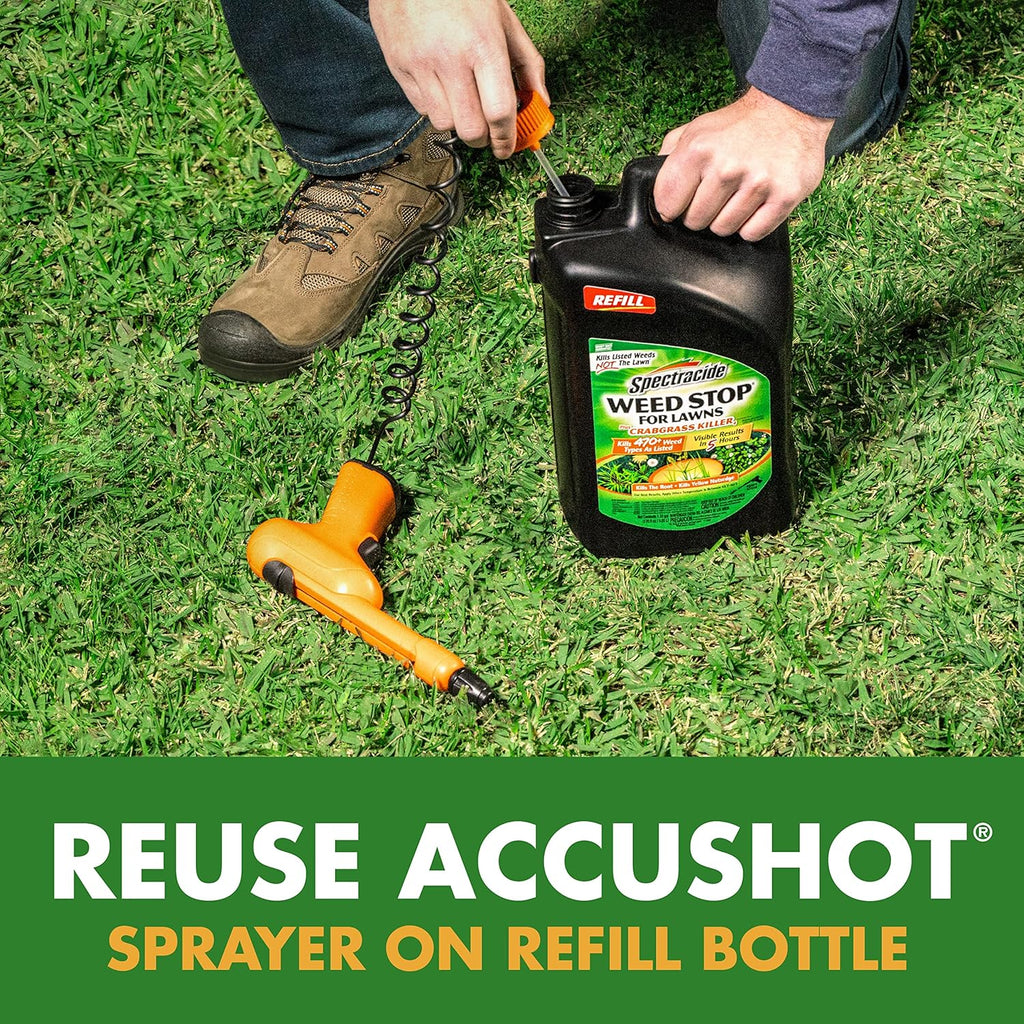 Spectracide Weed Stop For Lawns Plus Crabgrass Killer AccuShot Refill B276771