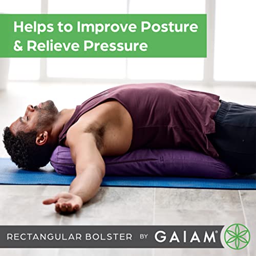 Gaiam Yoga Bolster Rectangular Meditation Pillow C46277