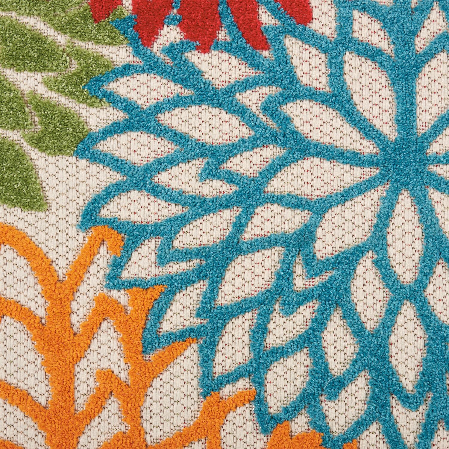 Nourison Aloha Indoor/Outdoor Green 2'3" x 8' Area Rug E2804