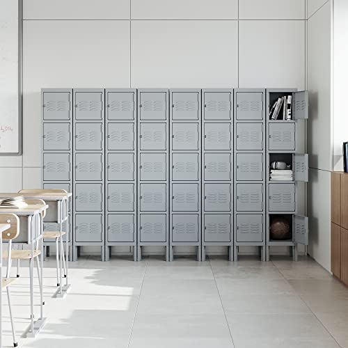 STANI Metal Locker with Lock, Tall Steel Storage Cabinet for Home, Gym, Office N537906