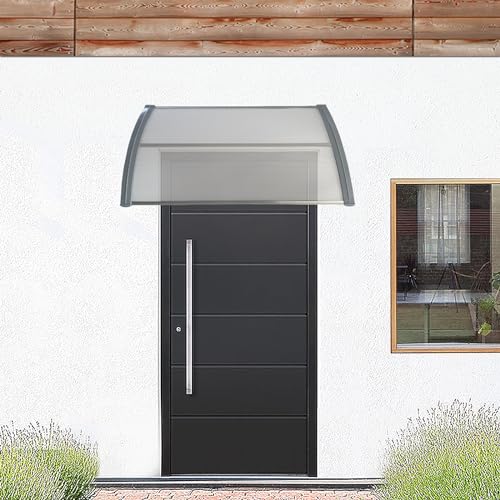 Panana Window Awning Door Canopy 39"x31.5" Polycarbonate Patio Rain Shelter U710132
