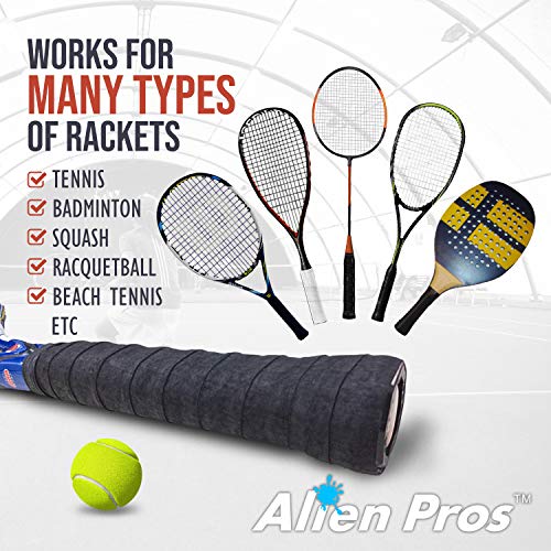 ALIEN PROS Tennis Racket Grip Tape - Precut Dry Feel Overgrip U623648