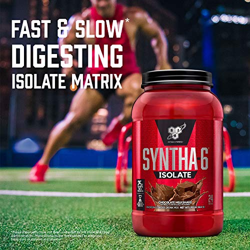 BSN SYNTHA-6 Isolate Protein Powder, Strawberry Milkshake, 24 Servings Y9425