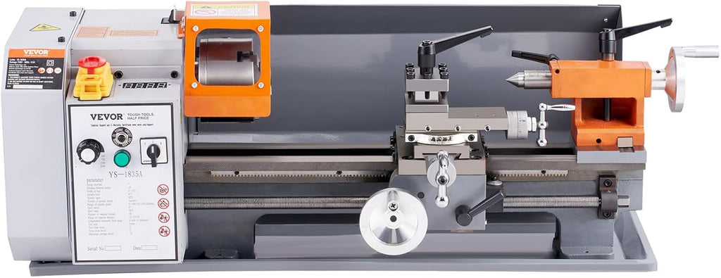 VEVOR Metal Lathe Machine 7 x 13.78 Precision Benchtop Power Lathe S506230