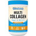 Multi Collagen Powder, Type I II III V X, Hydrolyzed Collagen Peptides, Zero Sugar, Dissolve Easily, Skin, Hair, Nail & Joint Care, Unflavored, 16oz