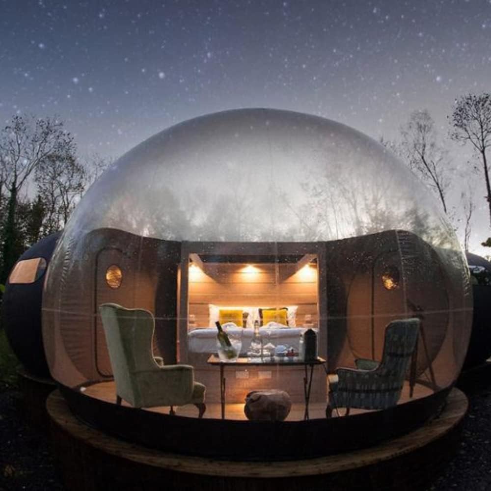 Inflatable Bubble Tent 10ft Transparent Dome with Air Blower for Outdoor Camping G166