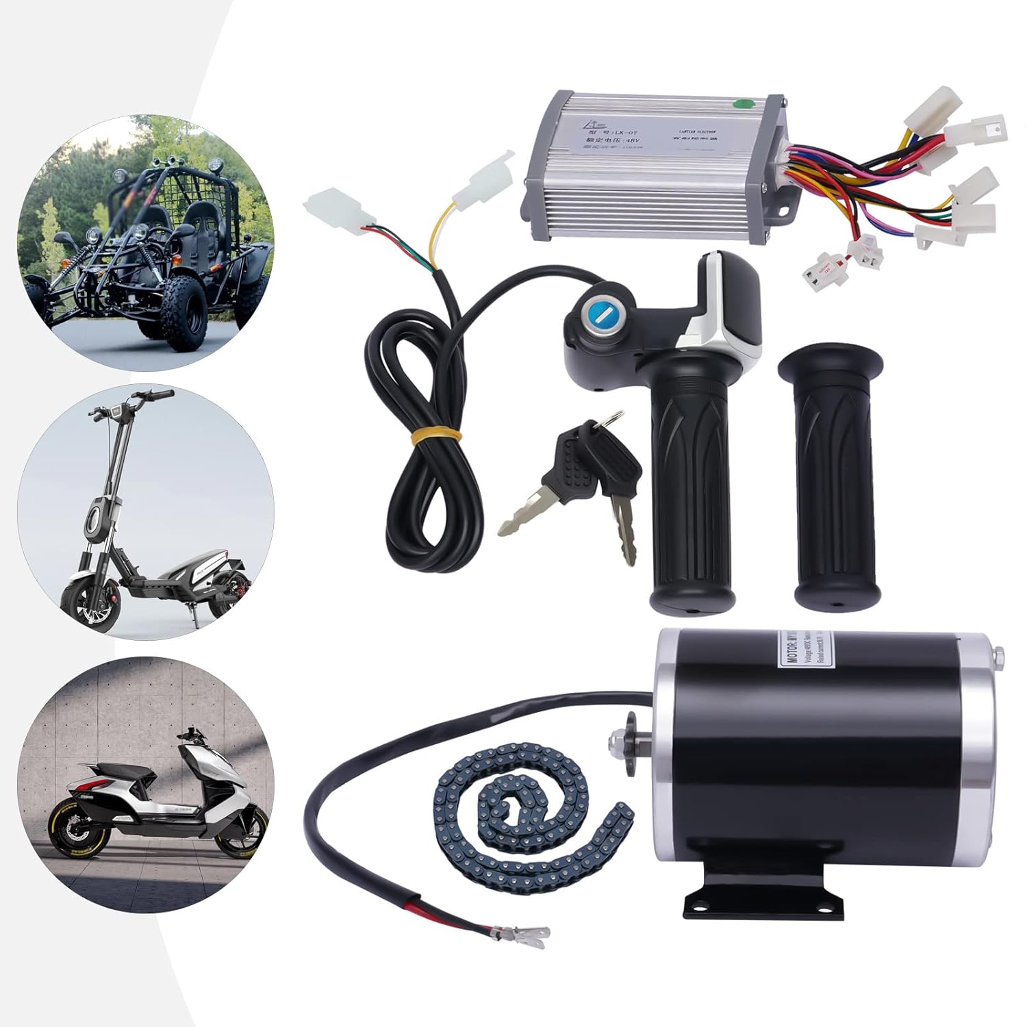 48V 1000W Brush Electric Bicycle Motor Controller Kit Z4501