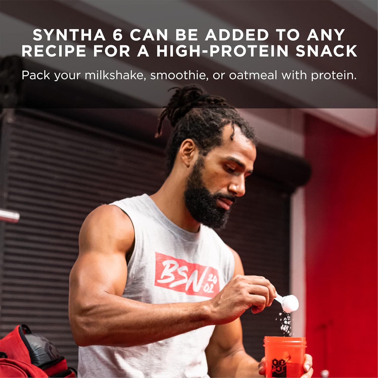 BSN SYNTHA-6 Whey Protein Powder, Strawberry Milkshake, 28 Servings U100240