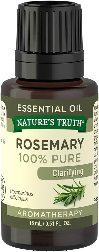 Nature's Truth Vitamins Essential Oil, Rosemary, 0.51 Fluid Ounce, Clear, (NT6291)