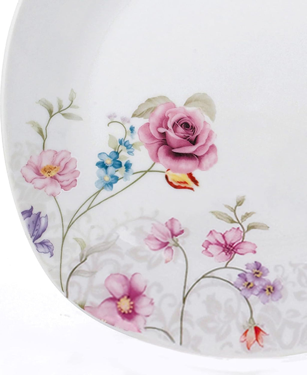 Lorren Home Trends Porcelain 20 Piece Square Dinnerware Set for 4, White R75000