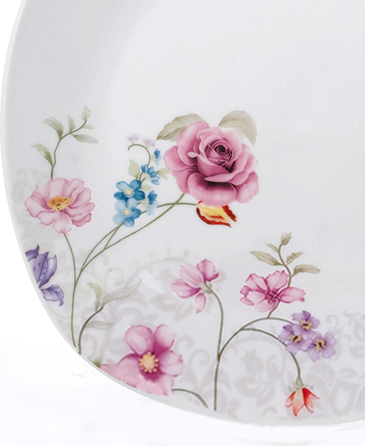 Lorren Home Trends Porcelain 20 Piece Square Dinnerware Set for 4, White R75000