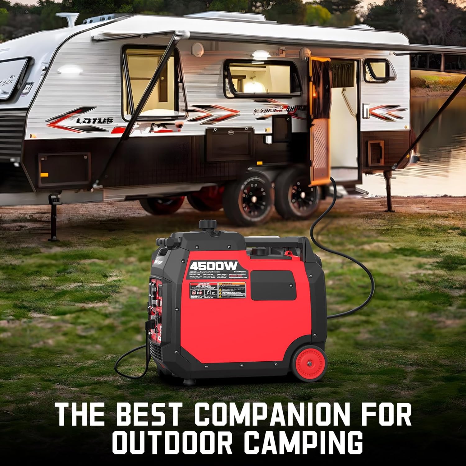 PowerSmart Super Quiet 4500-Watt Portable Inverter Generator with CO Sensor S7414