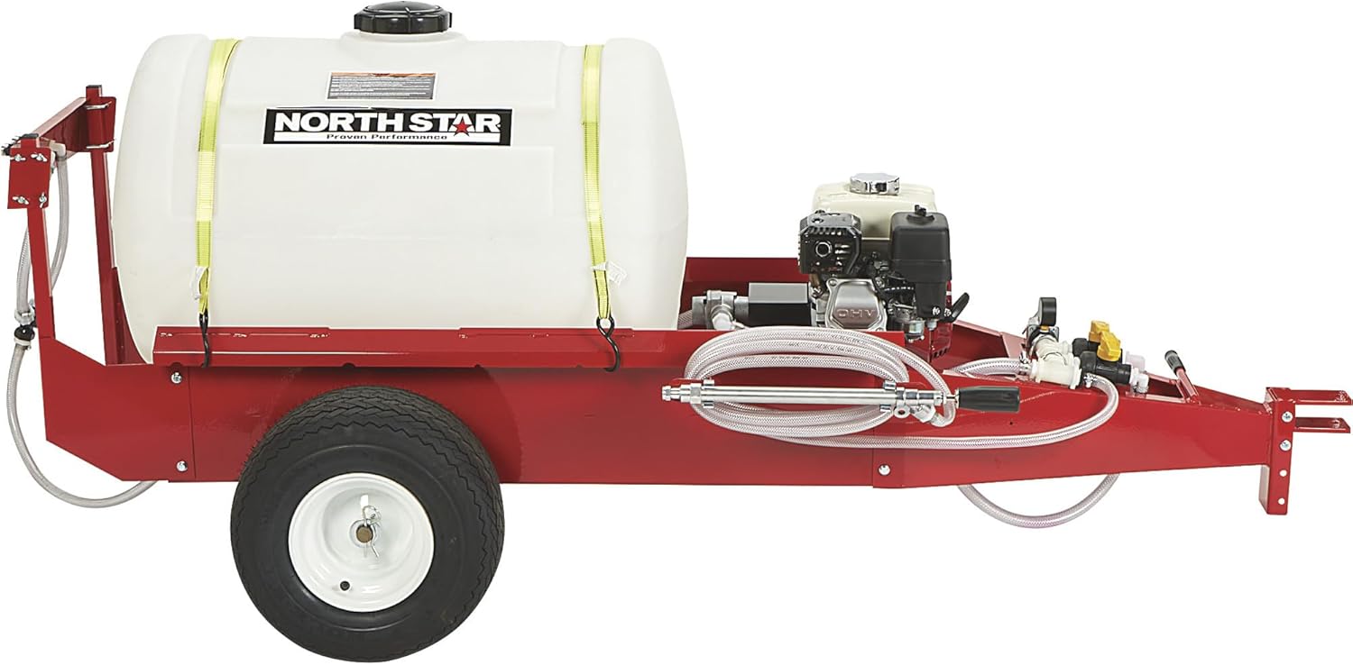 NorthStar Tow-Behind Trailer Sprayer 55-Gallon 7 GPM Honda GX160 A712516