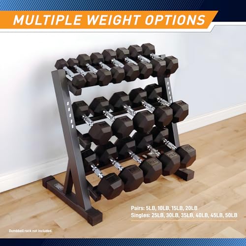 MARCY Rubber Hex Dumbbell K816