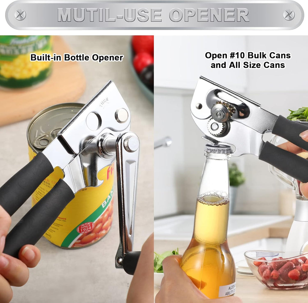 Commercial Can Opener Manual Heavy Duty Stainless Steel for #10 Bulk Cans B9227