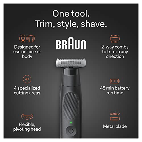 Braun Series XT5 5300 Hybrid Electric Mens Trimmer for Face & Body E5491