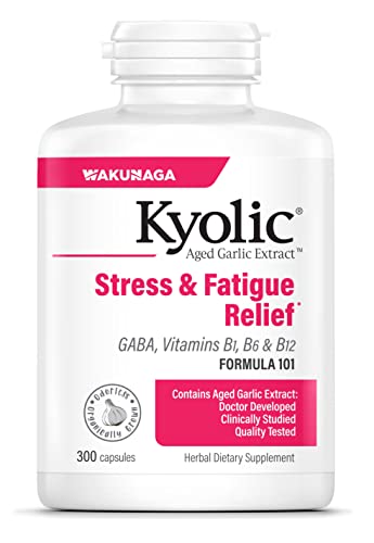 Kyolic Aged Garlic Extract Formula 101, Fatigue Relief, 200 Capsules (Packaging May Vary)