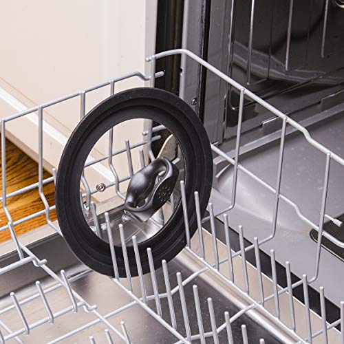 Ecolution Universal Lid for Pots and Pans, Tempered Glass, Fits 9.5-12 Inch, Black S51910