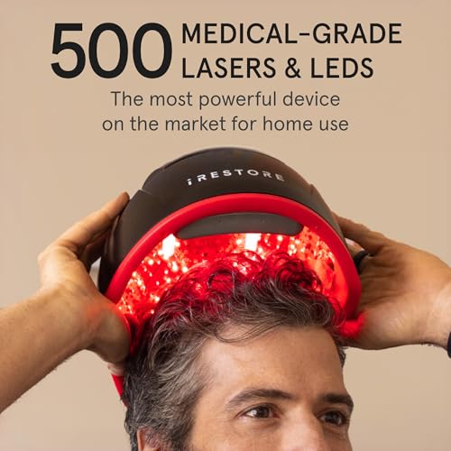 iRESTORE Elite Laser Hair Growth System - FDA Cleared Red Light Therapy Cap for Hair Regrowth M5959