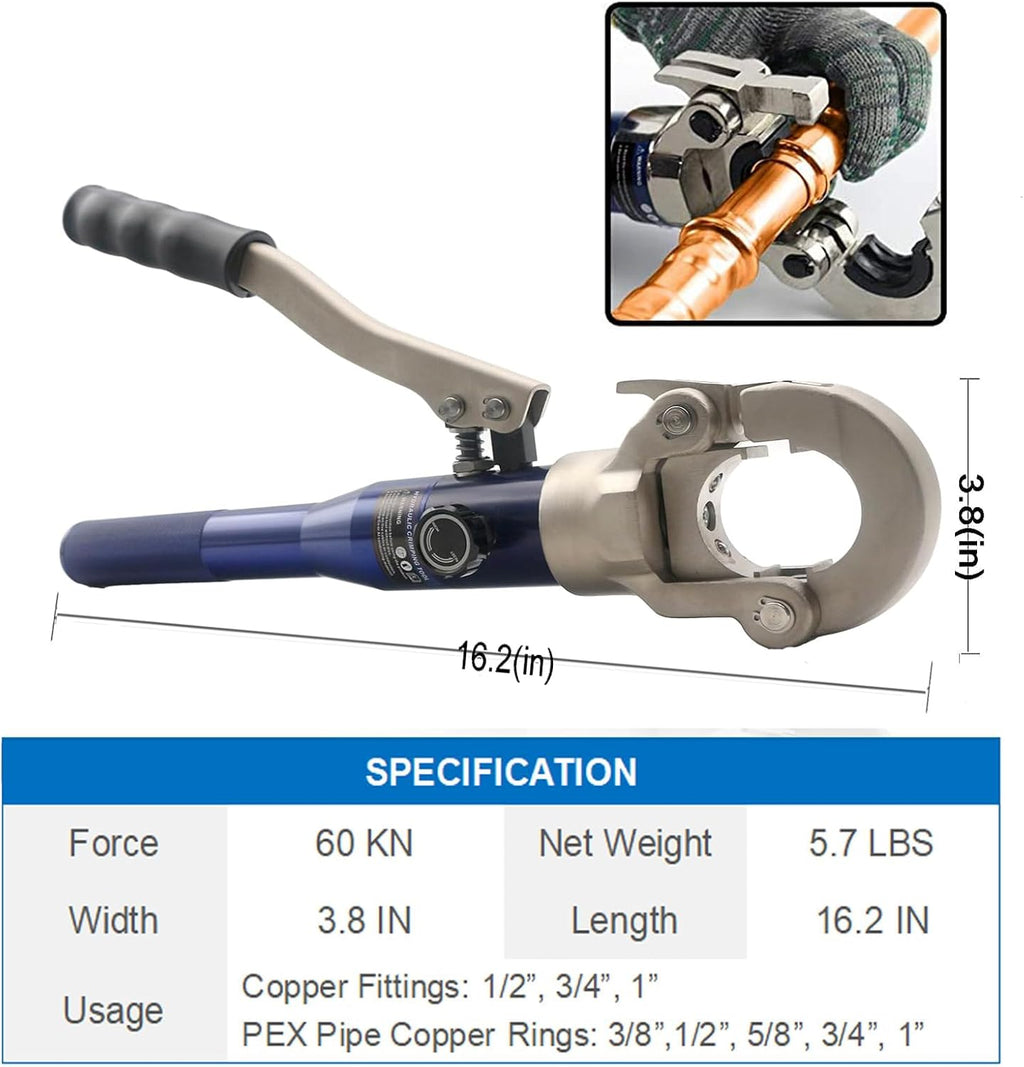 Propress Tool Copper Press Tool for Viega Fittings and PEX Pipe (IG-1632E) N763641