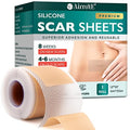 Silicone Scar Sheets,Silicone Scar Tape(1.6"x 120" Roll-3M), Reusable and Effective Scar Removal Sheets, Silicone Scar Removal Sheets for Surgical Scars,Healing Keloid, C-Section, Tummy Tuck