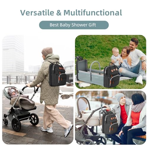 Diaper Bag Backpack with Changing Station, Black N145084