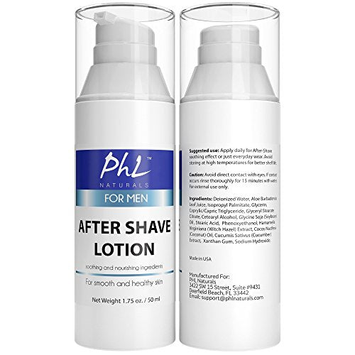 Unscented Aftershave Lotion for Men, Soothes & Moisturizes Skin, 1.75 oz Z5682